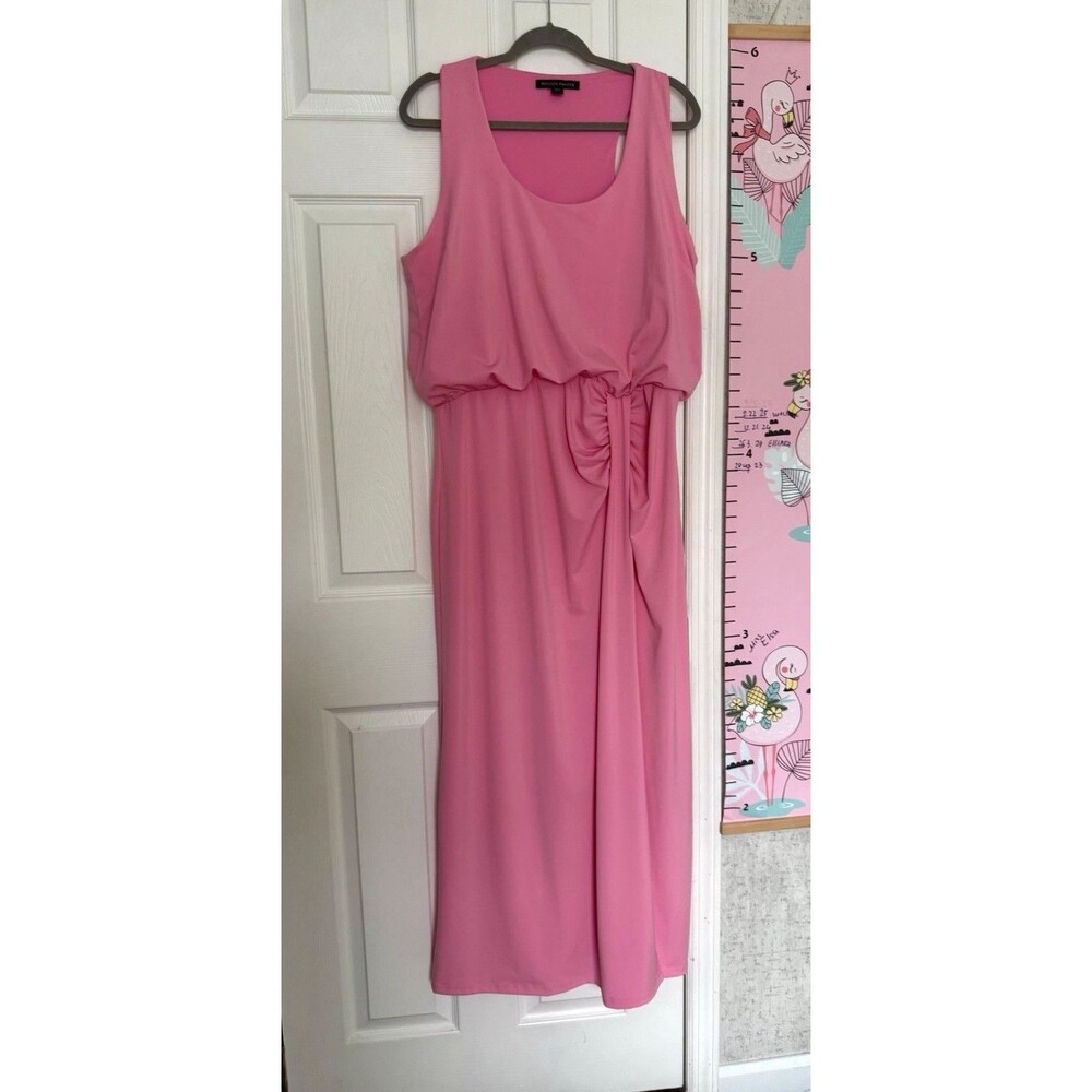 Boston Proper Maxi Long Pink Sleeveless Dress XL